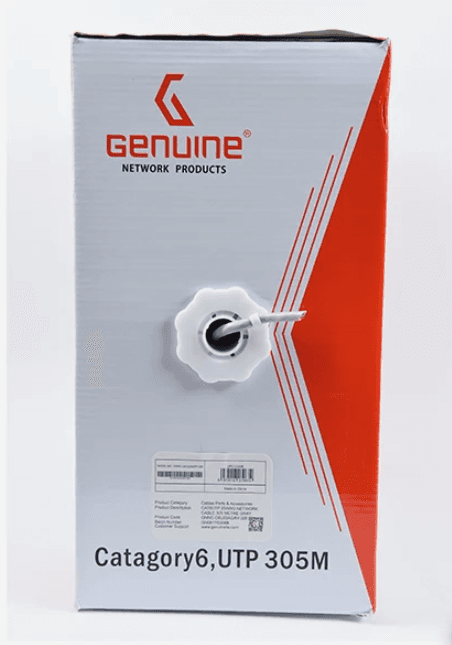 GENUINE CAT6 CABLE UTP 23 AWG, 305 METER