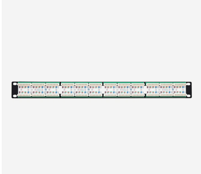 GENUINE PATCH PANEL 24 PORT WALL MOUNT/RACKMOUNT LOADED